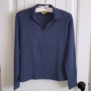 Charter Club 100 Percent Cashmere Cable-Knit V-neck Sweater